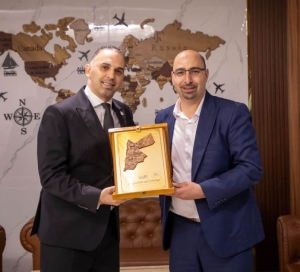 Michel Awad with the Jordanian Hotel Association
